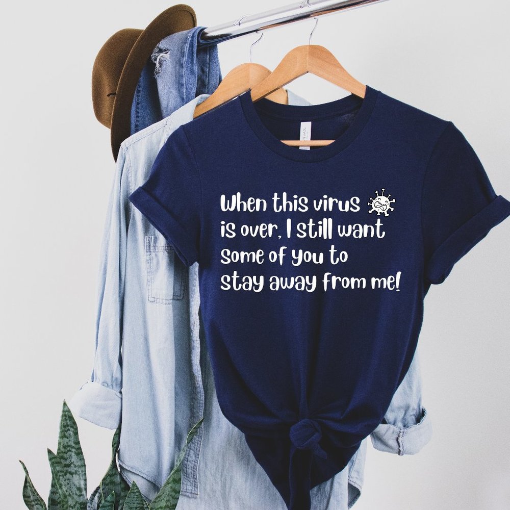 Funny Social Distance Tee Shirt